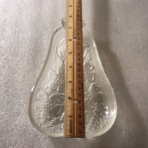 Crystal pear shaped candy / jewelry dish - Picture 4 of 6